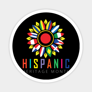 Proud Latina For Women Funny Hispanic Heritage Month Flag Magnet